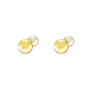 Women's Earrings Links 03L15-01565 Loisir Synthetic Gold Plated With Spheres