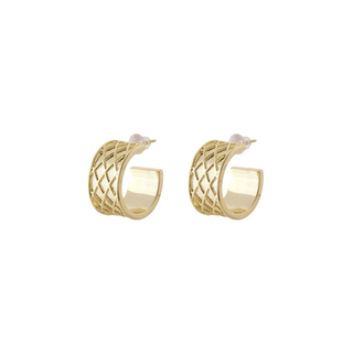 Women's Hoop Earrings 03L15-01818 Loisir Brass With Gold Plating