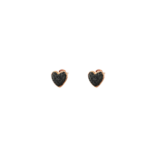 Σκουλαρίκια Rocking Καρδιές Ασήμι 925 Επιχρύσωση Ροζ χρυσού 03X05-02457 Oxette