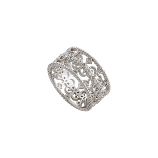 Γυναικείο Δαχτυλίδι Lace 04L15-00329 Loisir Ορείχαλκος Επιπλατινωμένο Με Διάτρητα Στοιχεία