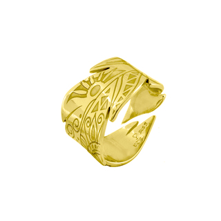 Δαχτυλίδι Oxette 04X05-01404 Massai Φτερό Ασήμι Επιχρυσωμένο