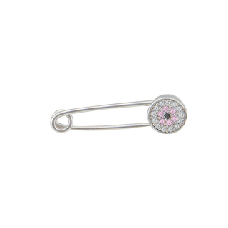 Baby pin Silver Loisir eye-pink