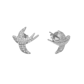 Children's Earrings Swallows Silver 925 Zircon 103100727.700