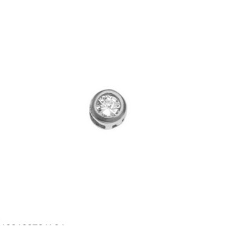 Women's Pendant Single Stone Silver 925-Rhodium Plating With White Zircon 105100281.704