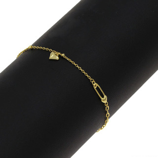 Γυναικείο Βραχιόλι Καρδιά  Ασήμι 925 Επιχρύσωση 106100585.100