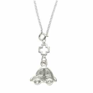 Car Amulet Silver with Little Car 20mm 109400216.002