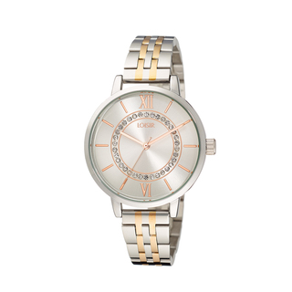 Women's Watch Guardian  11L03-00457 Loisir With Two Tone Metal Bracelet And Silver Dial