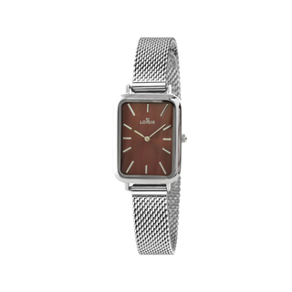 Women's Watch Oldie 11L03-00578 Loisir With Steel Mesh Band And Burgundy Dial