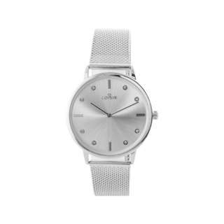 Women's Watch Fountain 11L03-00580 Loisir With Steel Mesh Band And Silver Dial