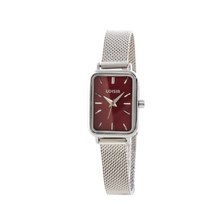 Women's Watch Oldie 11L03-00610 Loisir With Steel Mesh Band And Burgundy Dial