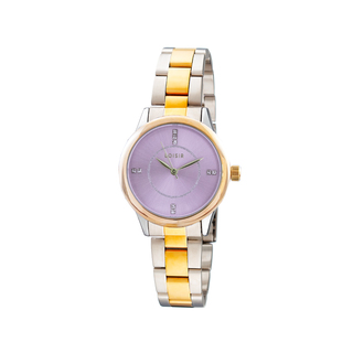 Women's Watch Glaze 11L03-00628 Loisir With Two-Tone Steel Bracelet And Lilac Dial