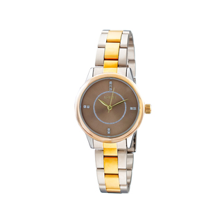 Women's Watch Glaze 11L03-00629 Loisir With Two-Tone Steel Bracelet And Brown Dial