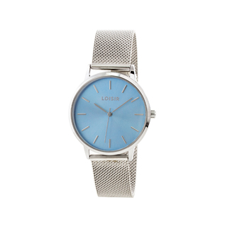 Women's Watch Fountain 11L03-00634 Loisir With Steel Mesh Band And Light Blue Dial