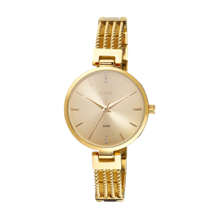Women's Watch Madrid 11L05-00601 LOISIR With Gold Plated Metal Bracelet And Gold Dial