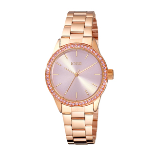 Women's Hippy Watch 11L05-00607 Loisir With Pink Gold Plated Steel Bracelet And Pink Dial