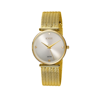 Women's Watch Skipper 11L05-00624 Loisir  With Gold Plated Steel Mesh Band And Silver Dial