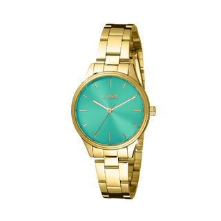 Women's Watch Miami 11L05-00670 Loisir With Gold-Plated Metal Bracelet And Aqua Green Dial