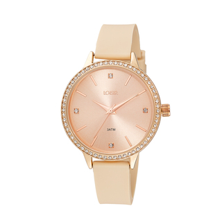 Women's Watch Sailor 11L75-00313 Loisir With Nude Silicone Strap And Rose Gold Dial