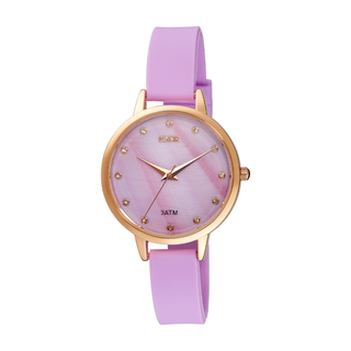 Women's Watch Tropical 11L07-00321 Loisir With Violet Silicone Strap And Violet Mop Dial
