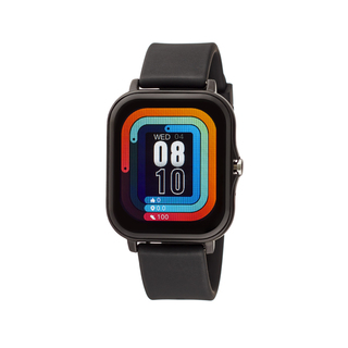 Unisex Smartwatch Watch 11L75-00342 Loisir Black With Black Silicone Strap