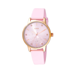 Women's Watch Popsicle 11L75-00353 Loisir With Pink Silicone Strap And Pink Dial