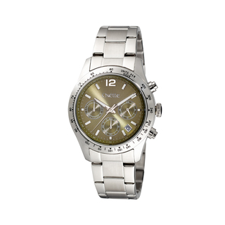 Unisex Watch Maverick With Steel Bracelet And Olive Dial 11X03-00756-Oxette