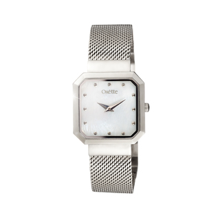 Γυναικείο Ρολόι Parisian 11X03-00759 Oxette Με Ατσάλινο Mesh Band Και λευκό Mop Καντράν