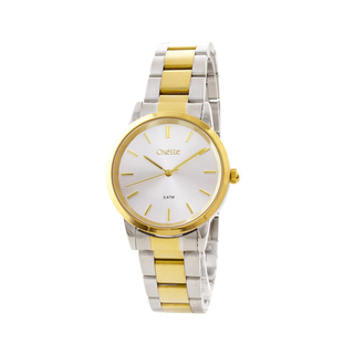 Unisex Watch Versatile 11X03-00813 Oxette With Two-Tone Steel Bracelet And Silver Dial