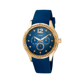 Γυναικείο Ρολόι Africa 11X75-00292 Oxette Με Μπλε Λουράκι Σιλικόνης Και Μπλε Καντράν