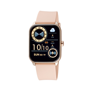 Unisex Smartwatch 11X75-00299 Oxette Χρυσό Με Nude Λουράκι Σιλικόνης