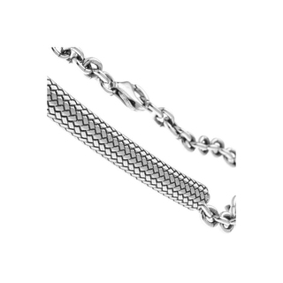 STERLING SILVER CHAIN BRACELET WITH A BAR FOR MEN ARTEON 12478-000