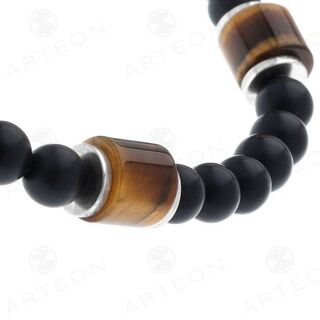 Men's Bracelet With Semiprecious Stones 12496 Arteon Silver 925-Phodium Plating