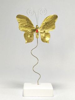 Πεταλούδα Μπρούντζος-Κοράλλι ΝΜ11515Α Bronze