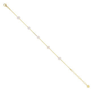 Γυναικείο Βραχιόλι Ασήμι 925-Επιχρύσωση-Μαργαριτάρια 1A-BR329-3 Prince