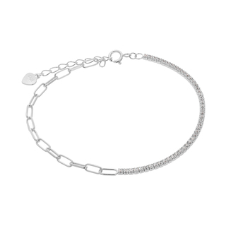 Women's Bracelet Prince Silver 925 1A-BR388-1 Platinum  Plating