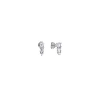 Women's Stud Earrings Silver 925-Zircon  1B-SC203 Prince