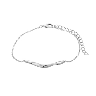 Women's Bracelet Wave Prince Silver 925 1TA-BR108-1 Platinum  Plating