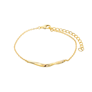 Women's Bracelet Wave Prince Silver 925 1TA-BR108-3 Gold Plating