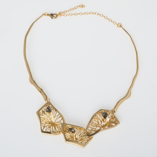 Γυναικείο Χειροποίητο Κολιέ Canopy | GK1891a Kalliope Ορείχαλκος-Γκρι Κρύσταλλα