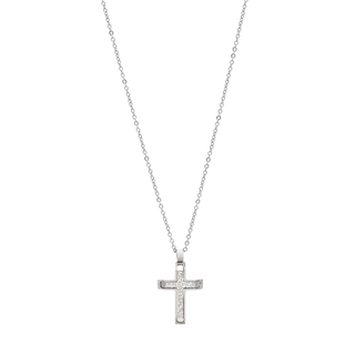 Men's Necklace Cross 21D-KD002SB Visetti Steel 316L