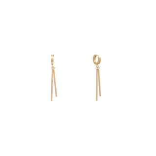 Women's Hoop Earrings With Bars Visetti 22A-SC012G Steel 316L-Gold IP