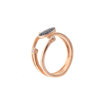 Women's Ring Disc Arteon 23557 Silver 925-Gold Plating Stones