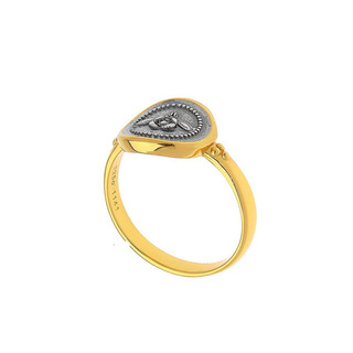 Women's Ring Minoan Bee of Crete Silver 925-Gold Plated 23603 Arteon