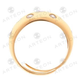 Women's Ring Chevalier Arteon 23733 Silver 925-Gold Plating White Zircon