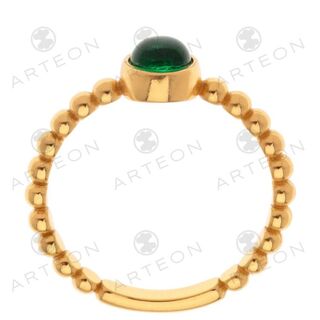 Γυναικείο Δαχτυλίδι Arteon 23746 Ασημένιο 925-Επιχρύσωση Με Στρόγγυλη Πέτρα