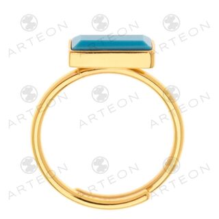 Γυναικείο Δαχτυλίδι  Ασήμι 925 Με Πέτρα Τυρκουάζ  23789 Arteon