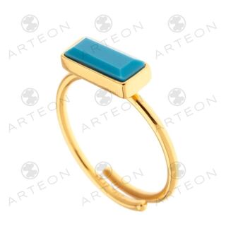 Women's  Ring Silver 925 With Turquoise Stone 23789 Arteon