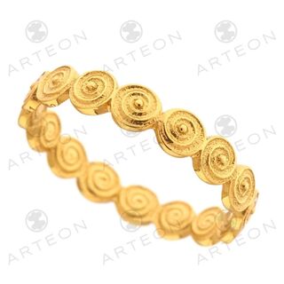 Women's Ring With Spirals Arteon Spiral 23810 Silver 925-Gold Plated 