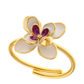 Γυναικείο Δαχτυλίδι Λουλούδάκι 23817 Arteon Ασήμι 925-Επιχρύσωση-Σμάλτο