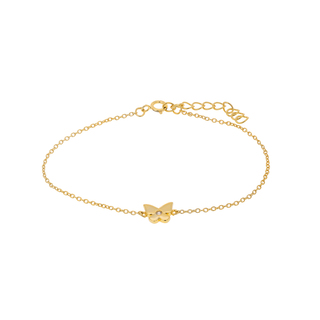 Women's Bracelet Butterfly Silver 925-Gold Plating-Zircon cz 2TA-BR151-3 Prince